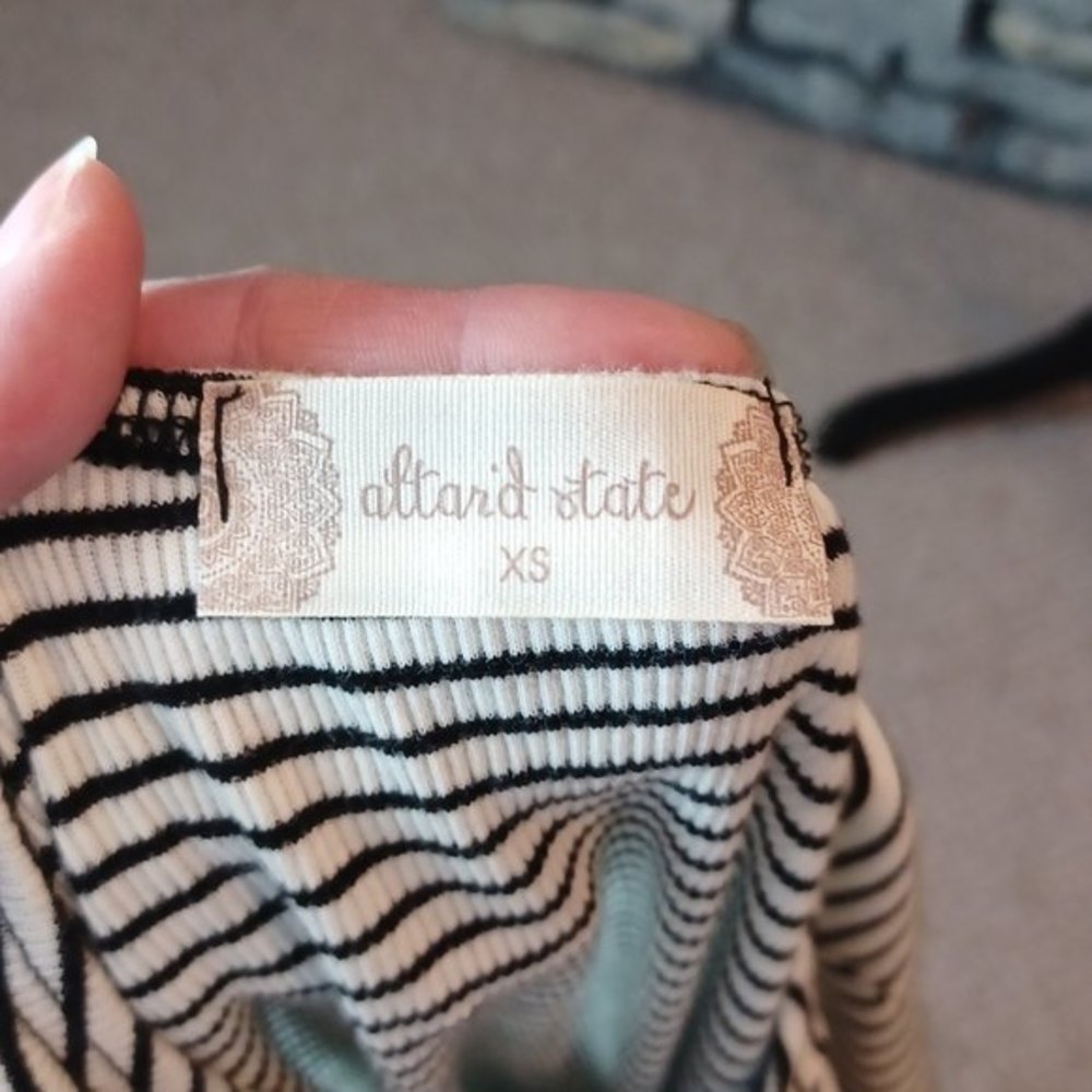 Altard State asymmetrical stripes halter style dress sz XS - Picture 9 of 10